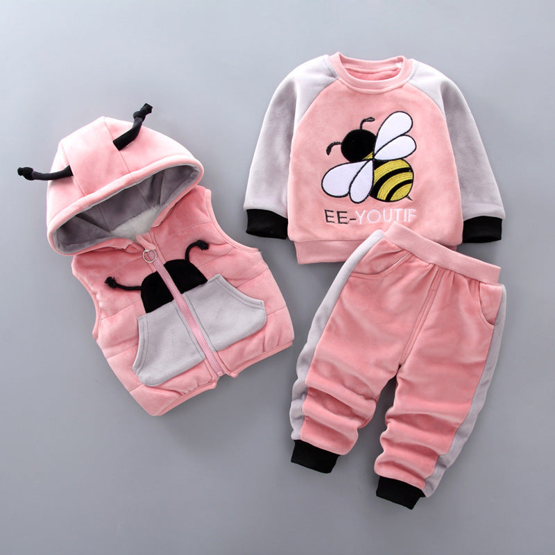 Polaire épaississant garçon bébé costume bébé garçon pull marée