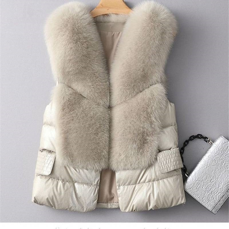 Gilet en Laine Gilet Doudoune Courte