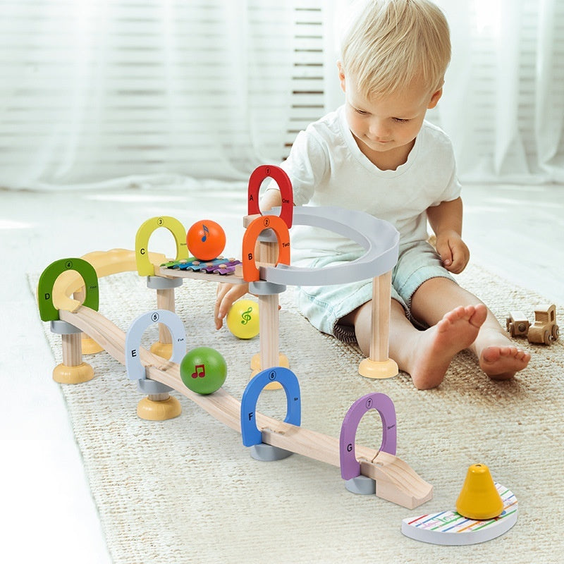 Building Blocks Assembling Music Percussion Piano Grounder Slide Educational Toys