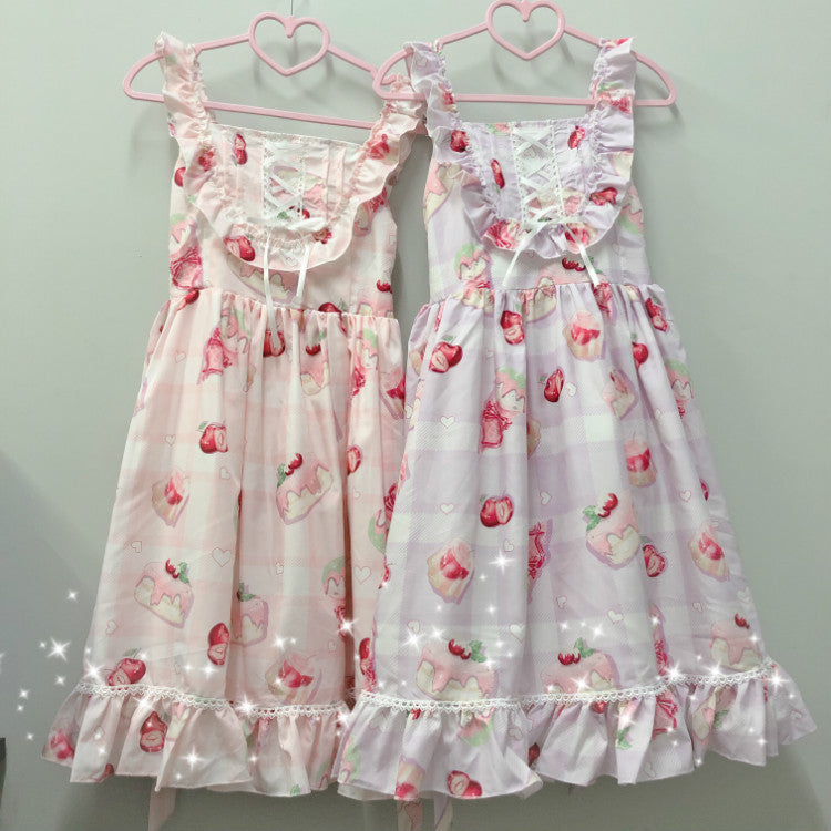 Japanese Suspender Jsk Dress Cute Summer