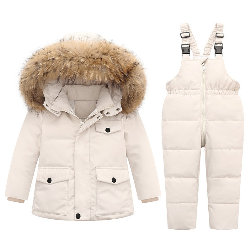 Winter Children's Down Padded Jacket Suit