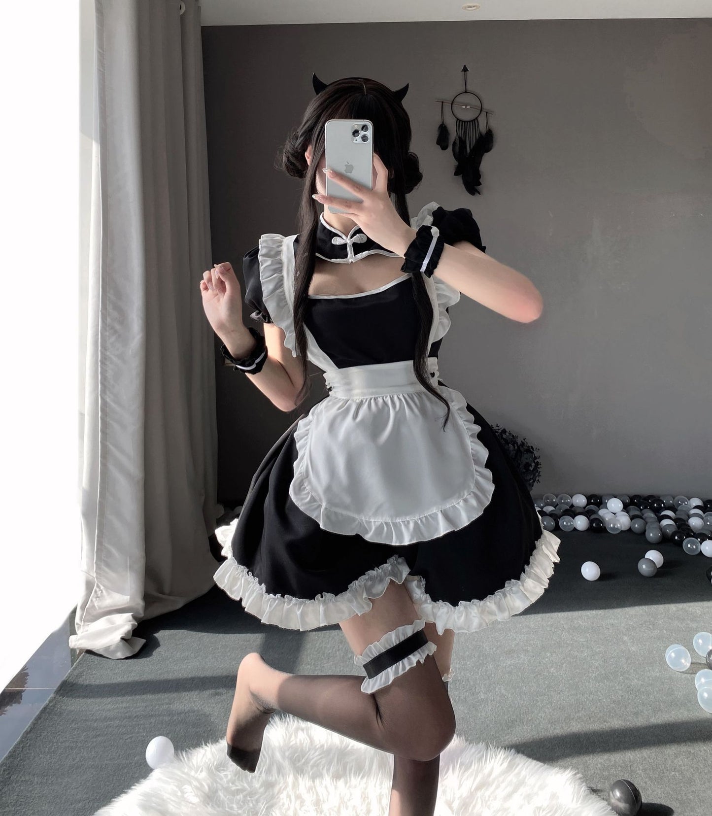 Lindo vestido de Halloween disfraz de cosplay de lolita