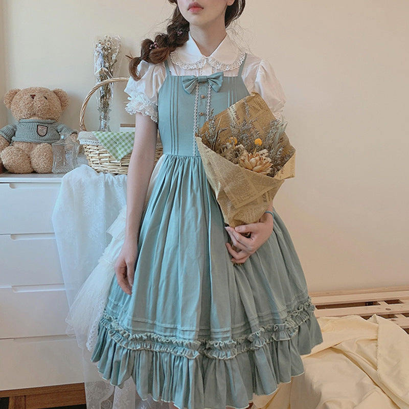 Lolita Girl Lolita Dress Summer Short Sleeve Jks Dress