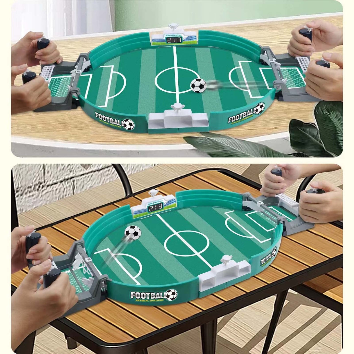 Juego interactivo de mesa de fútbol, ​​mini juego de fútbol de mesa para niños, juego de mesa interactivo de deportes familiares de coordinación mano-ojo entre padres e hijos