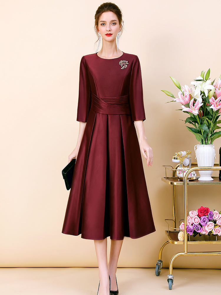 Women's Temperament Fashion Simple A-line Dress