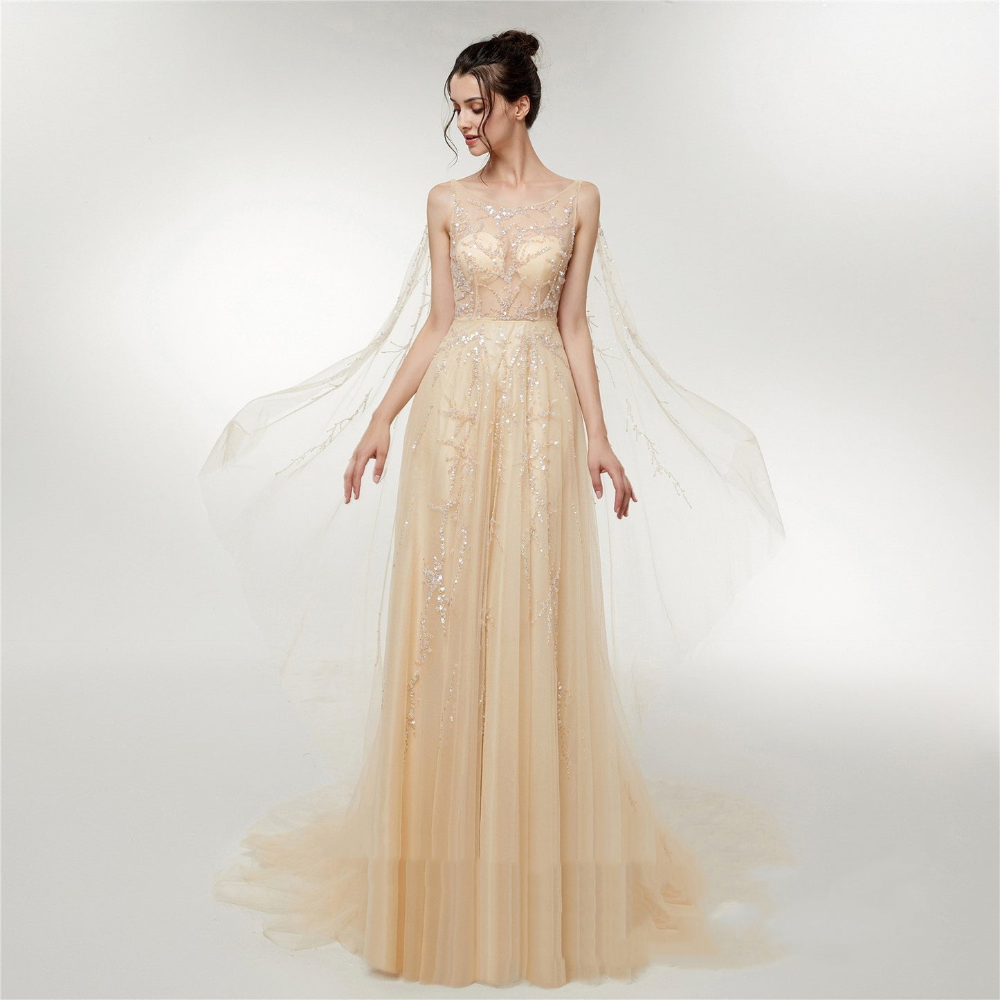 Engerla robe de mariée automne nouvelle robe longue