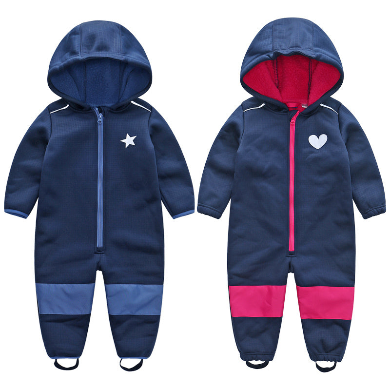 Children's Thin Ski Suit Soft Shell Children's Jumpsuit