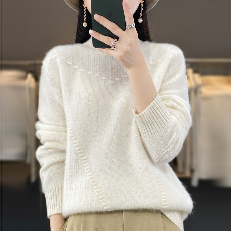 New Fashionable Knitted Wool Knitted Top