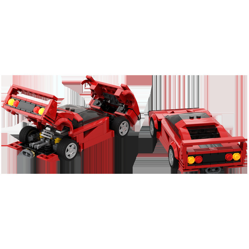 Ferrari F40 Super voiture de sport modèle MOC-104559 petites particules compatibles assemblage de blocs de construction