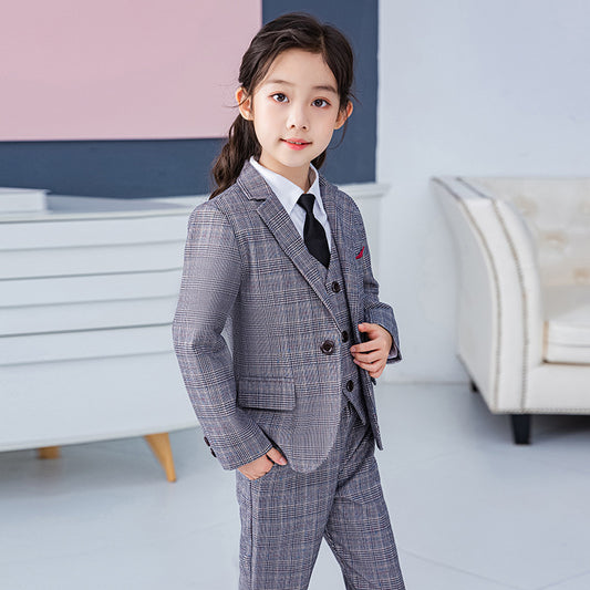 Girls' Little Suit Suit Little Girl Temperament Stage