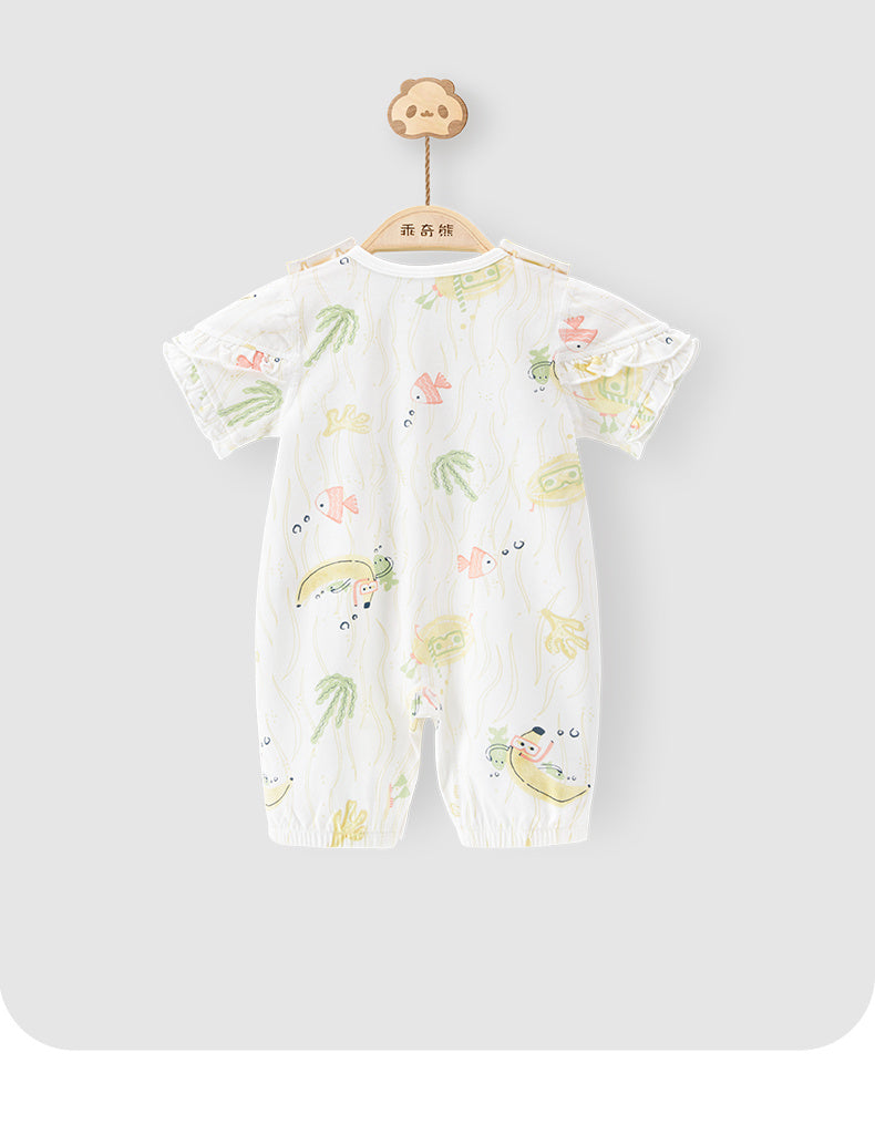 Summer Thin Baby Short Sleeve Jumpsuit