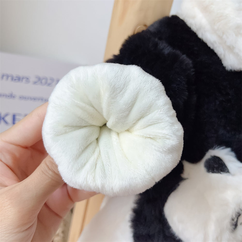 Vêtements d'hiver pour bébé, combinaison à capuche, doublure polaire, petit Panda, peluche