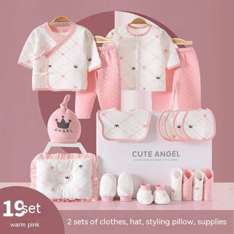 Vêtements pour bébés, costume en pur coton pour nouveau-né, coffret cadeau