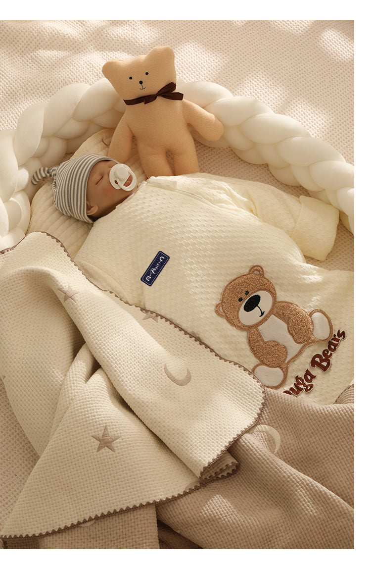 Autumn And Winter Thickening Spring And Autumn Pure Cotton Newborn Baby Anti-shock Sleeping Bag