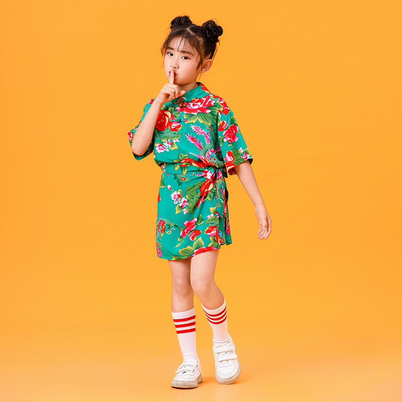 Ensemble quotidien de vêtements de performance pour enfants en pur coton