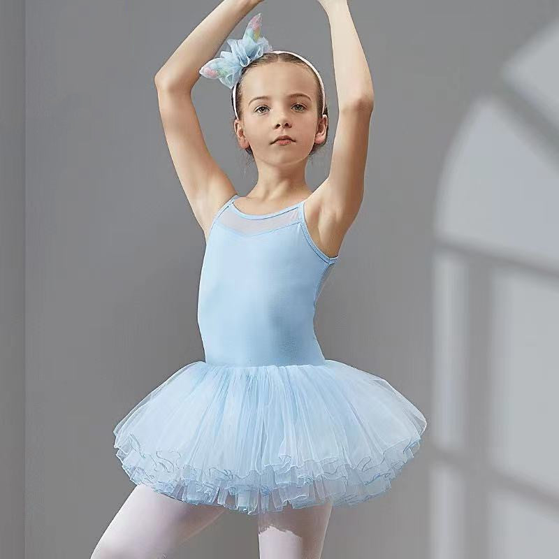 Vêtements de danse pour femmes, exercices à manches courtes, jupes de Ballet pour tout-petits et enfants