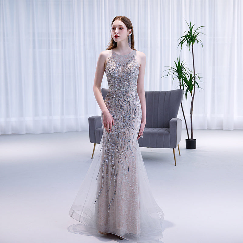 High End Light Luxury Small Crowd Fishtail Evening Dress