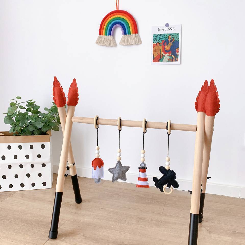 Accessoires de Fitness en bois, jouets éducatifs pour enfants, éducation précoce