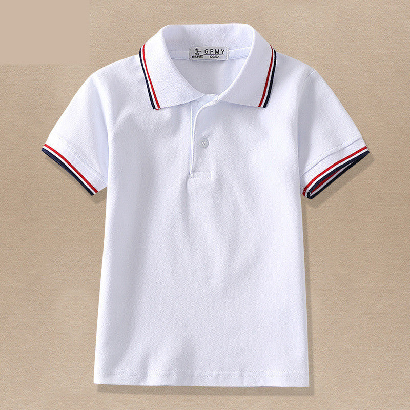 CUHK T-shirt à revers blanc pour enfants