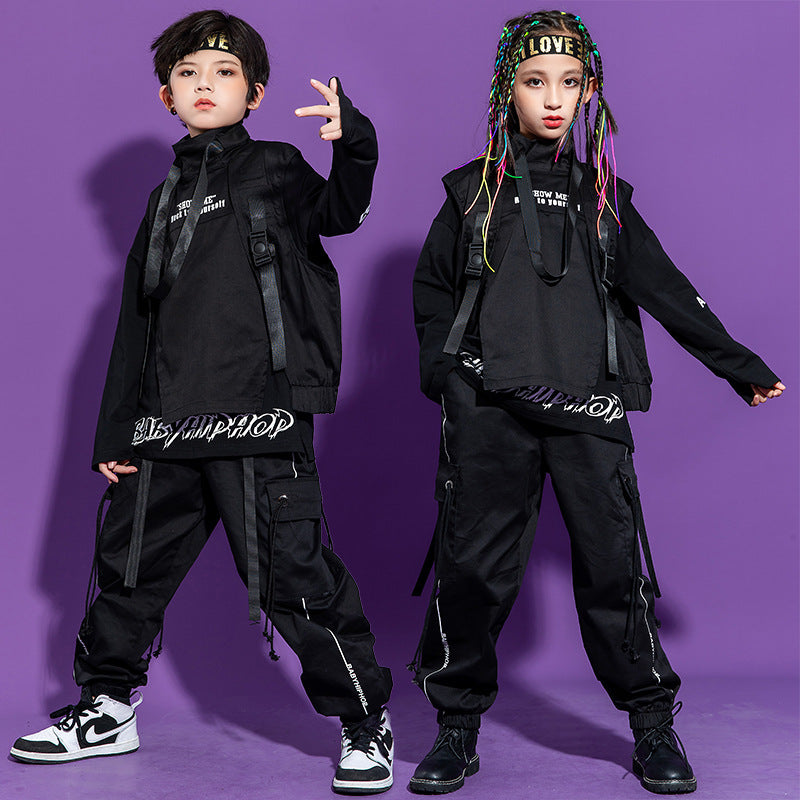 Children Hip-hop Trendy Clothes Dark Costume