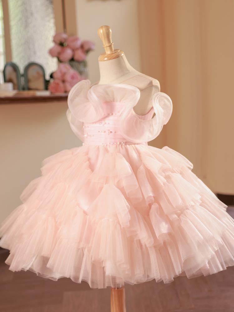 Robe de spectacle de piano pour filles, jupon de princesse