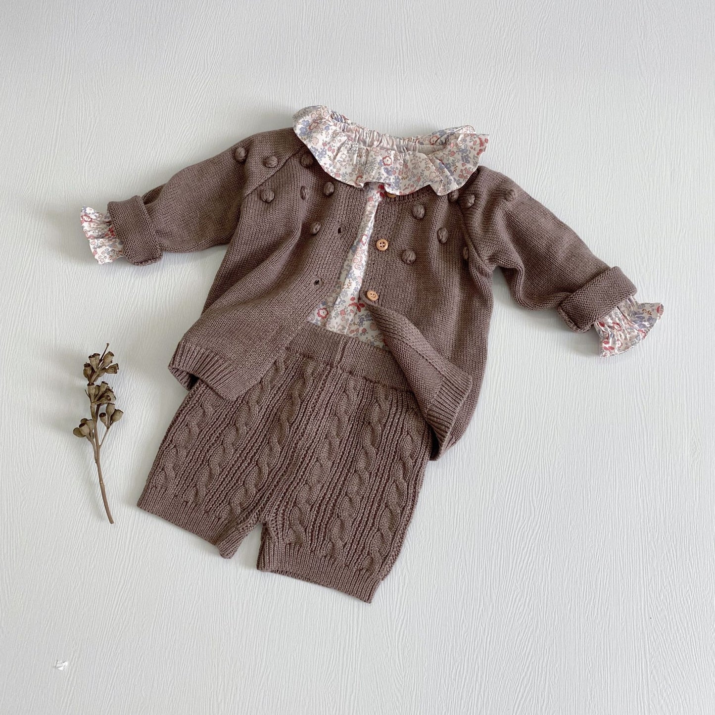 Ensemble pull et tricot pour bébé, garçons et filles