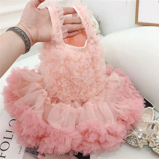 Robe d'été princesse en polyester pour bébé