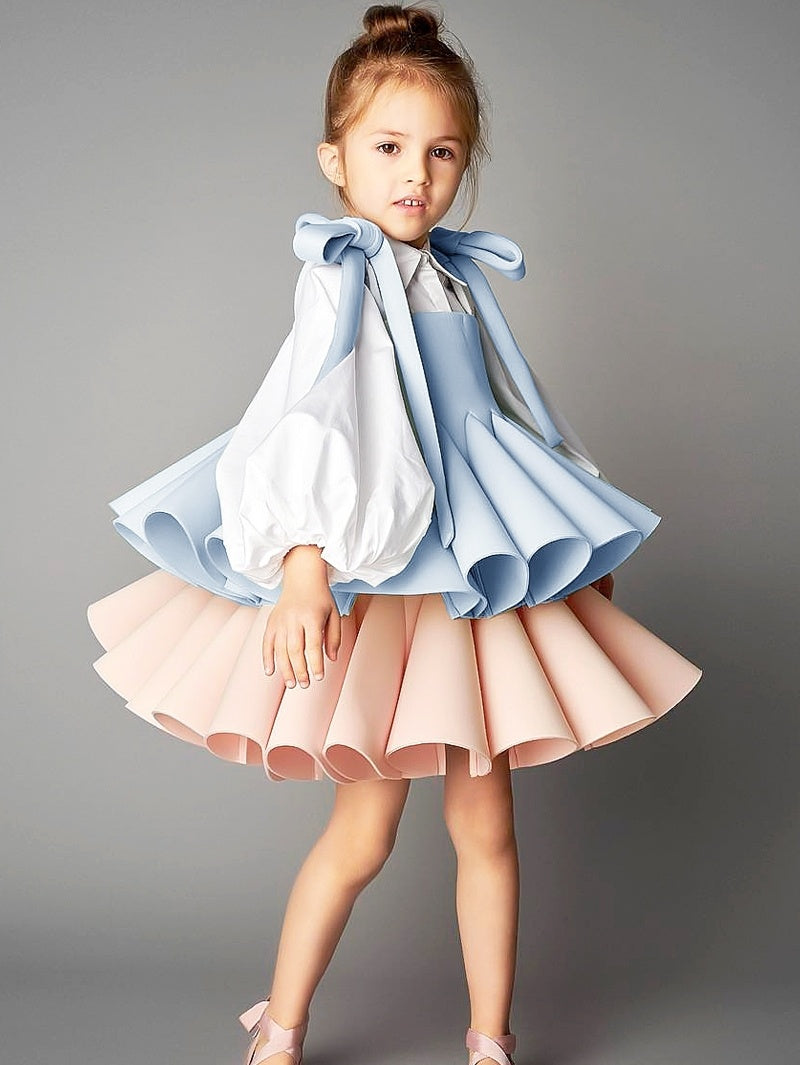 Long Sleeved Shirt With Suspender Princess Skirt