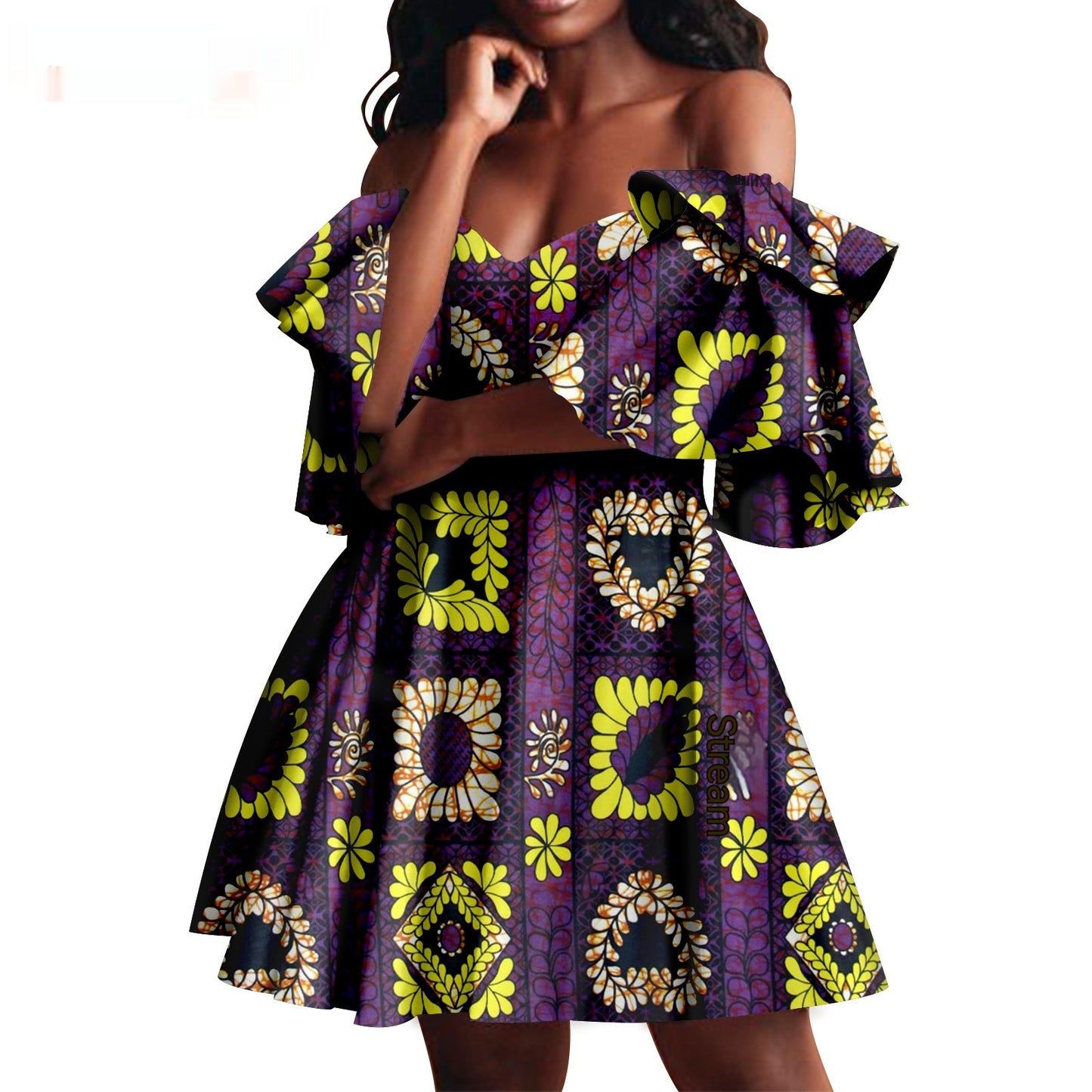 Robe de soirée pour femmes d'été africaine