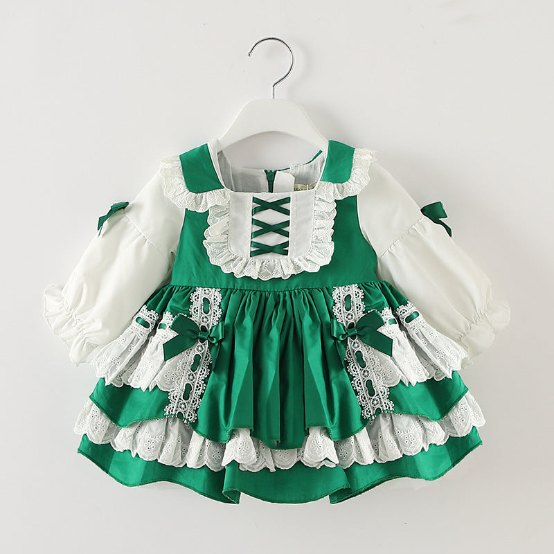 Vestido de lolita de estilo dulce y occidental Vestido para niños Princesa esponjosa