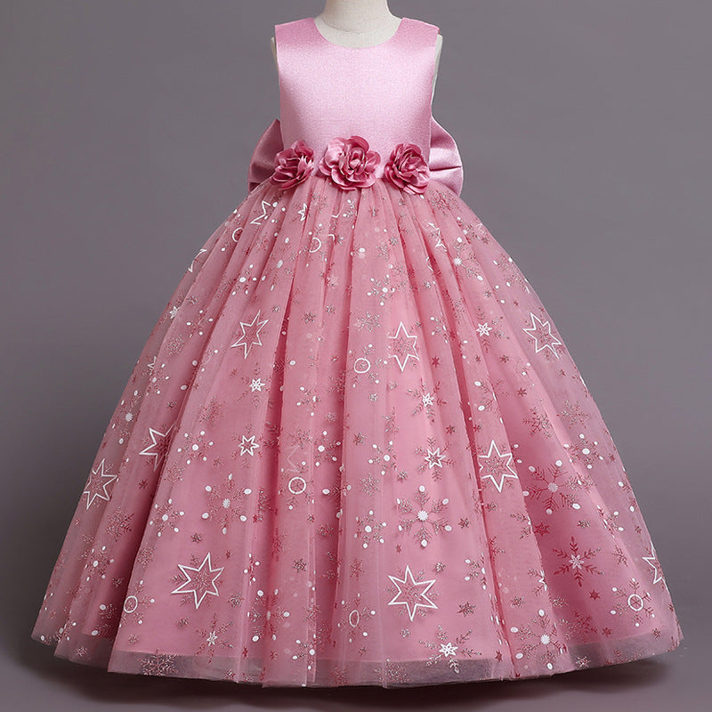 Robe tutu en tulle imprimé pour fille