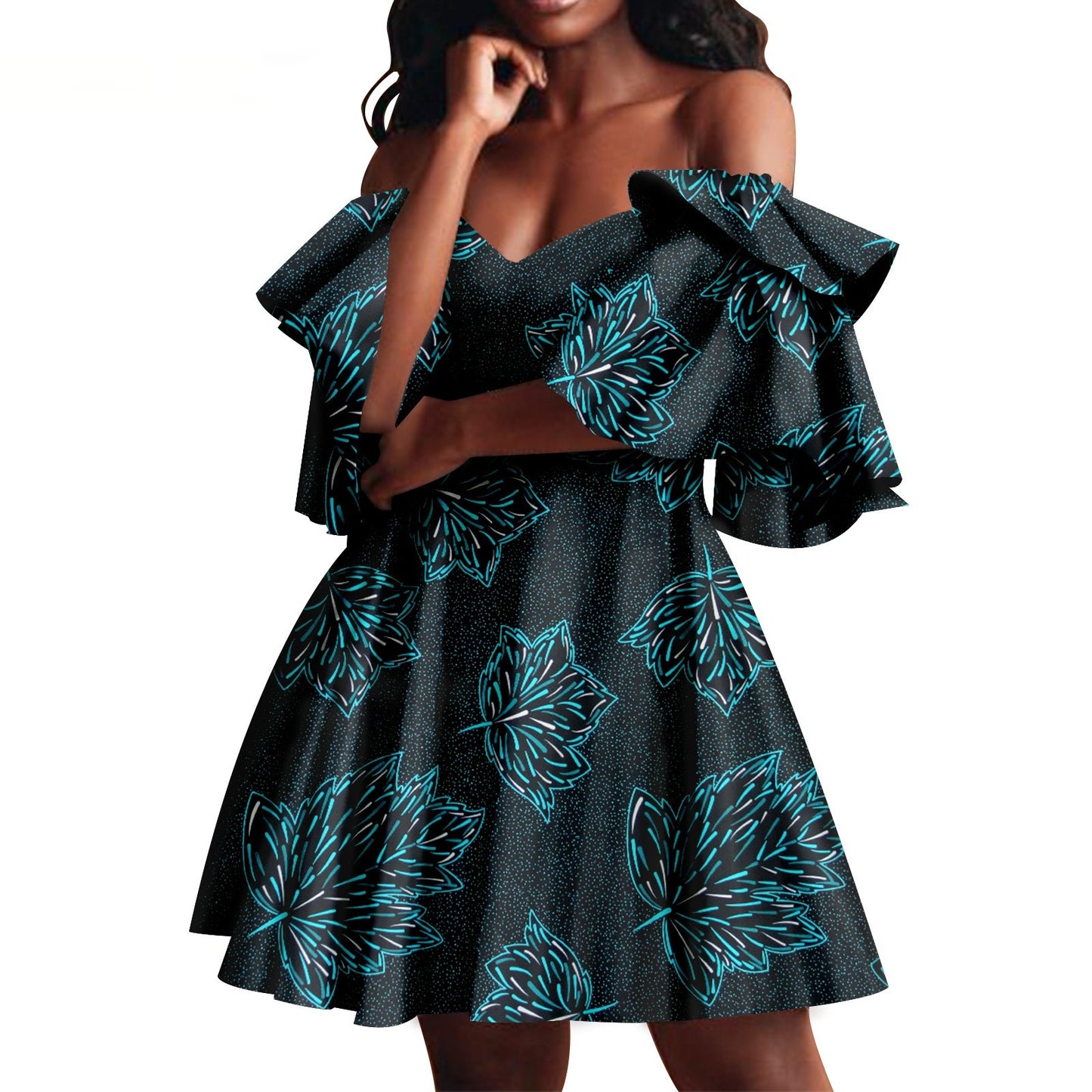 Robe de soirée pour femmes d'été africaine