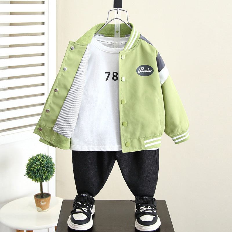 Chaqueta de uniforme de béisbol de niño de moda