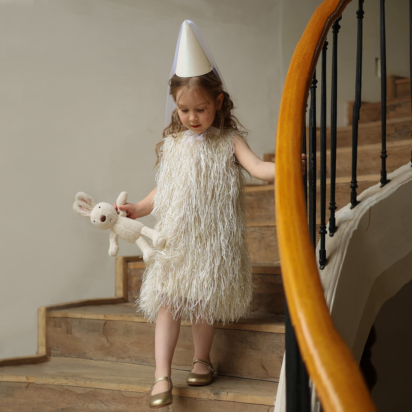 Jupe gilet à franges pour filles, robe de princesse d'anniversaire pour enfants