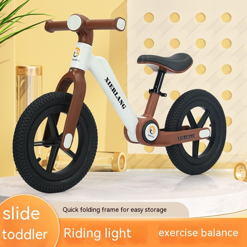 Vélo d'équilibre pliable pour enfants, sans pédales