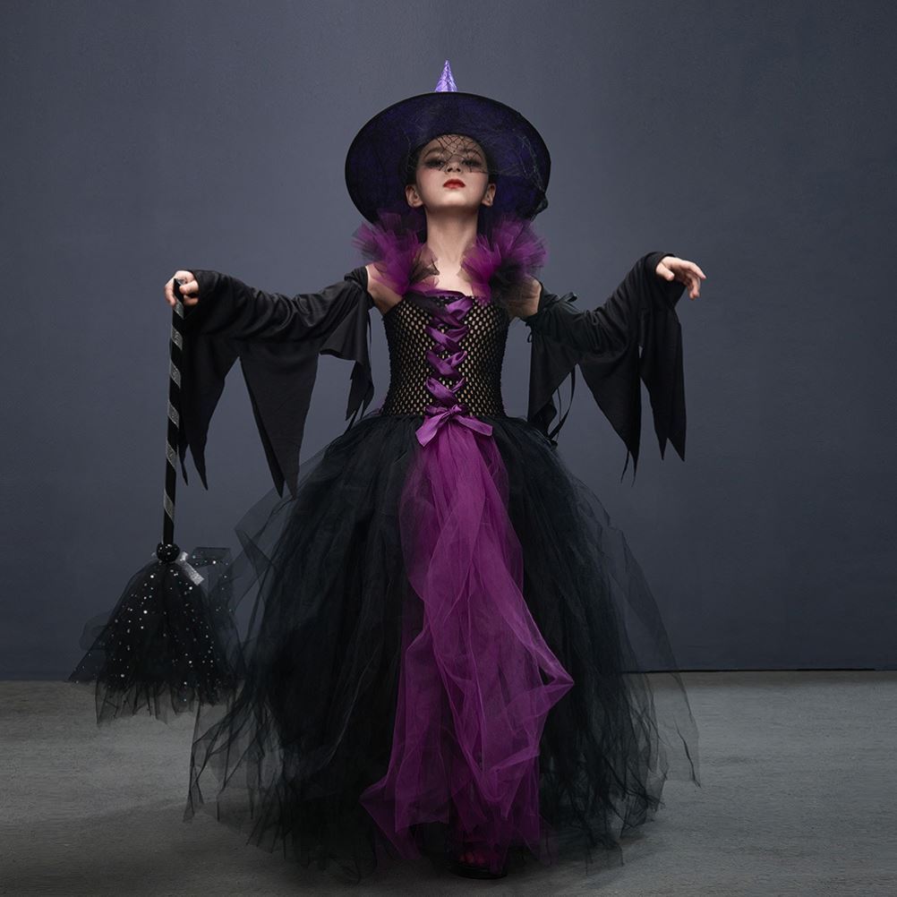 Spectacle de robes de sorcière pour enfants, vêtements d'Halloween