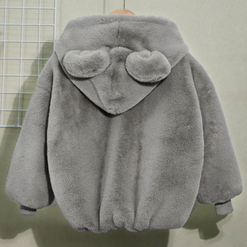 Autumn And Winter Thickening Children's Fur Mink Fur