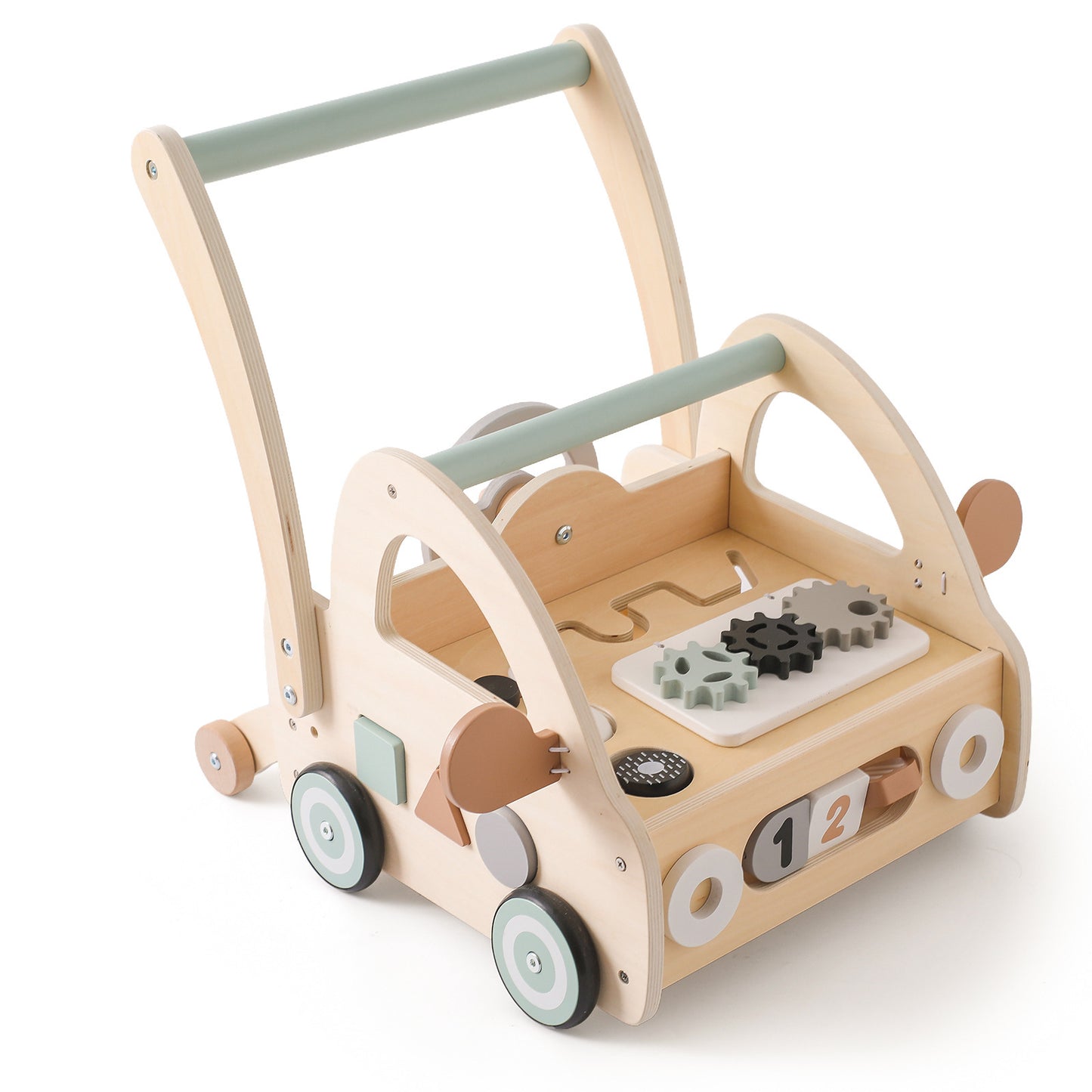 Puzzle en bois pour enfants, marcheur multifonctionnel