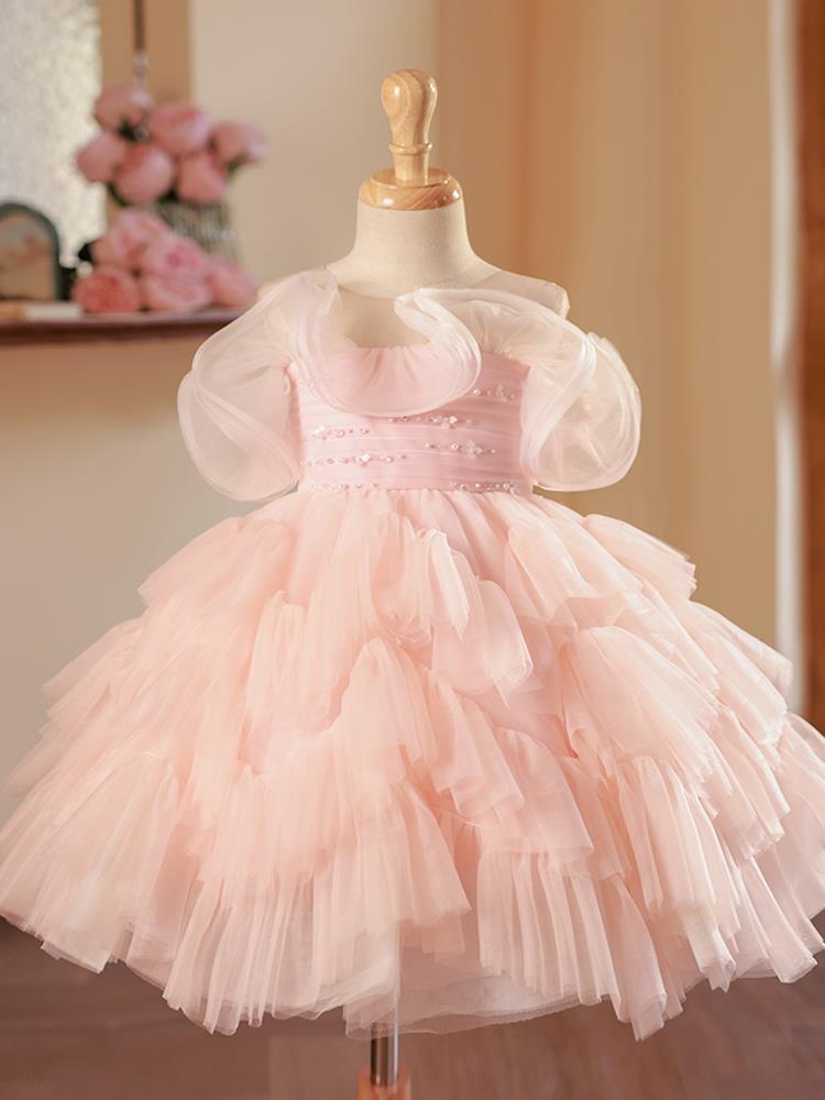 Robe de spectacle de piano pour filles, jupon de princesse