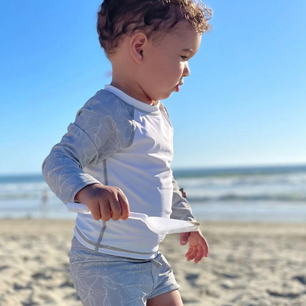 Maillot de bain à manches longues pour enfants, Protection solaire, ensemble maillot de bain pour bébé