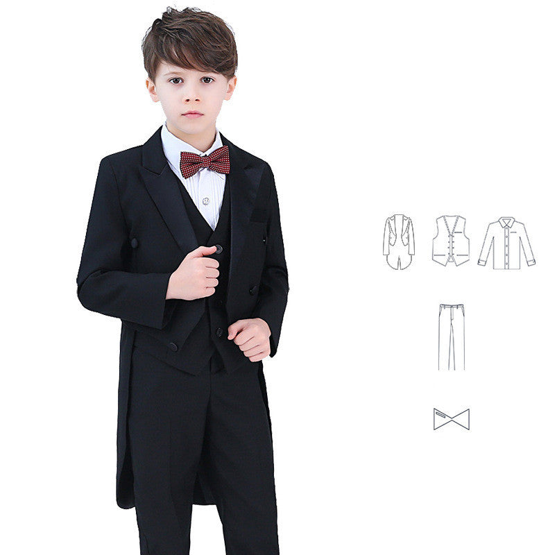 Costume de spectacle de costume de smoking pour hommes pour enfants