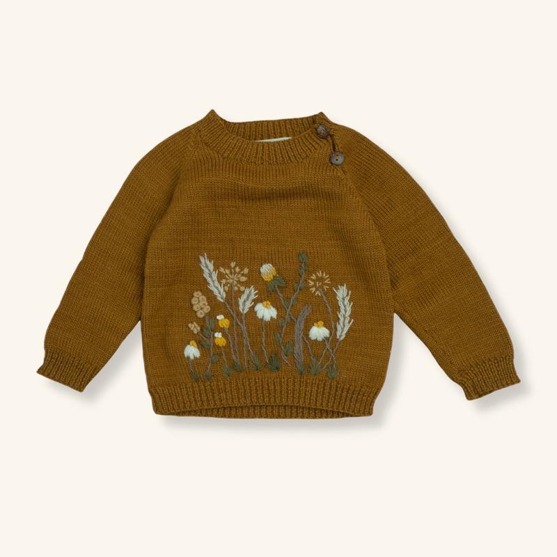 Cotton Shirley Bredal Series Girls Super Hand-embroidered Pullover Sweater