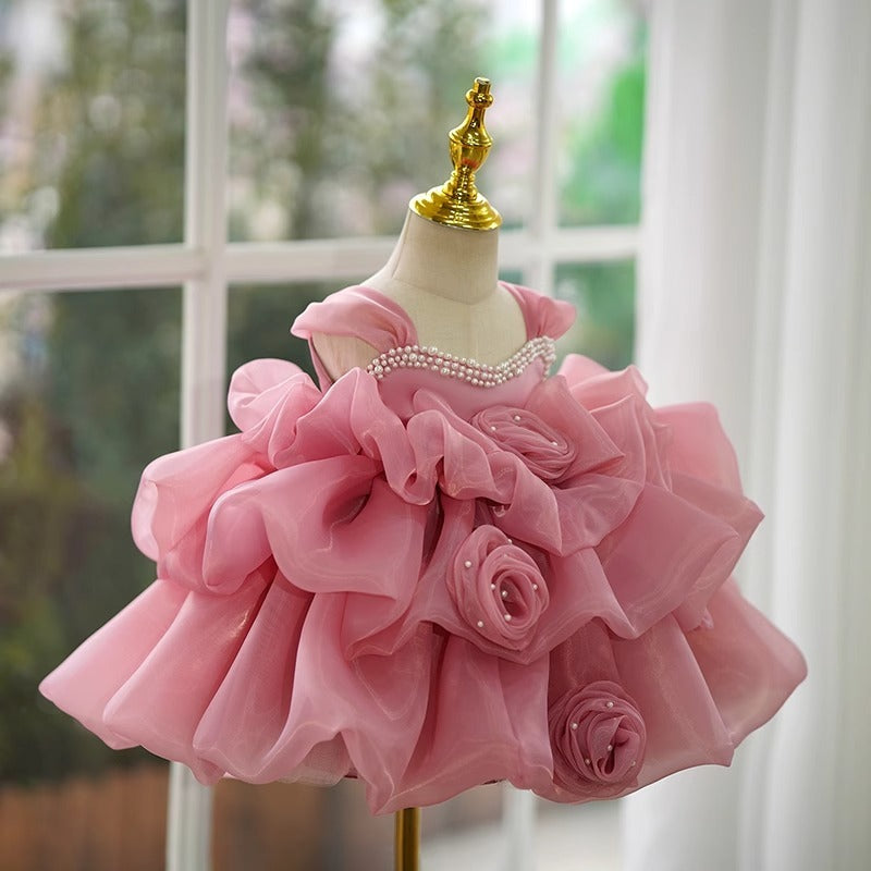 Children Full-year Evening Gown Pettiskirt