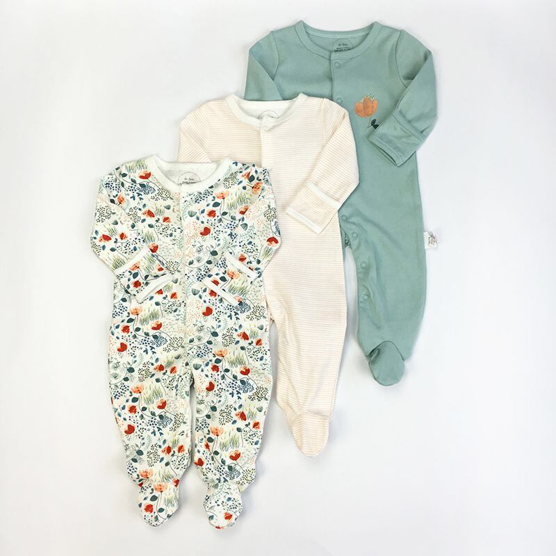 Three-piece Baby Foot-wrapped One-piece Long-sleeved Fart Dress Gift Box