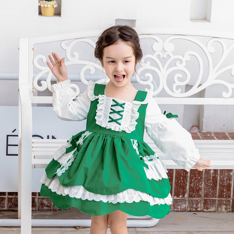 Vestido de lolita de estilo dulce y occidental Vestido para niños Princesa esponjosa