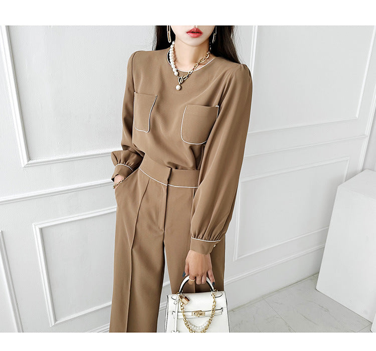 Business Fashion Women's Pants Suit