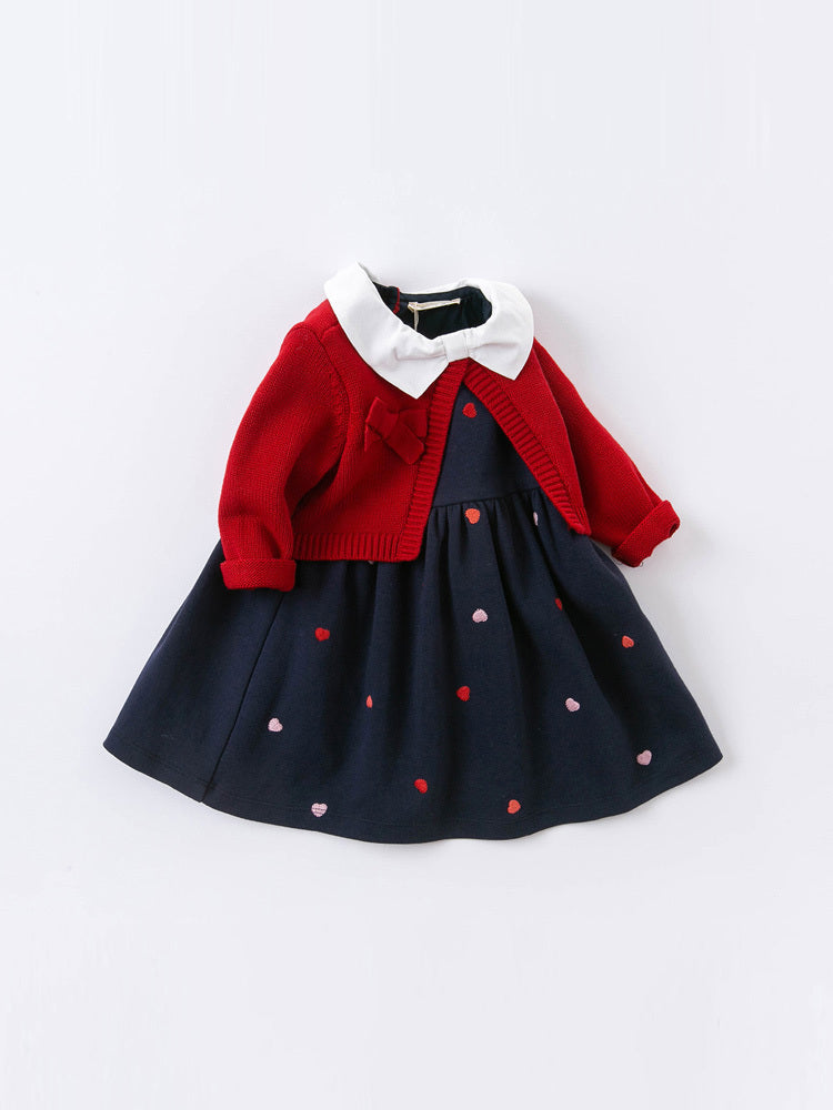 Falda de estilo occidental para niños, ropa de otoño, nuevo bebé