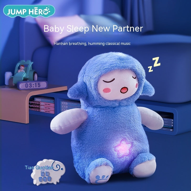 Cape homme agneau Toot bébé peluche poupée nouveau-né son et lumière apaisant jouets de couchage