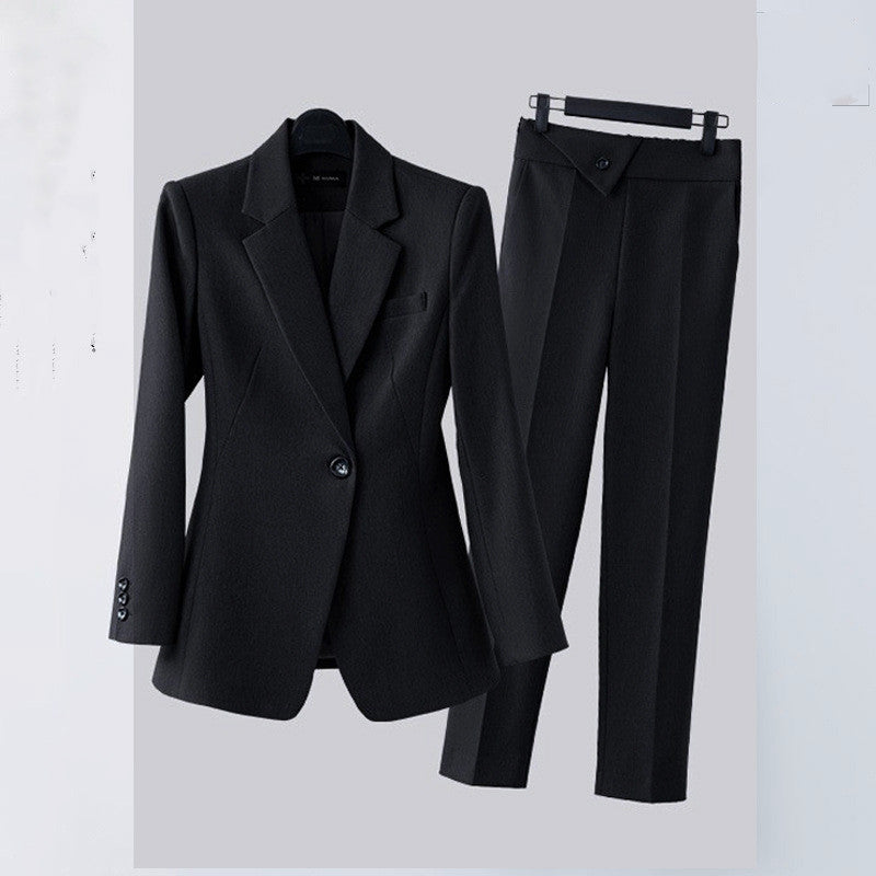 Women's Business Wear Fashion Jacket Pants Suit