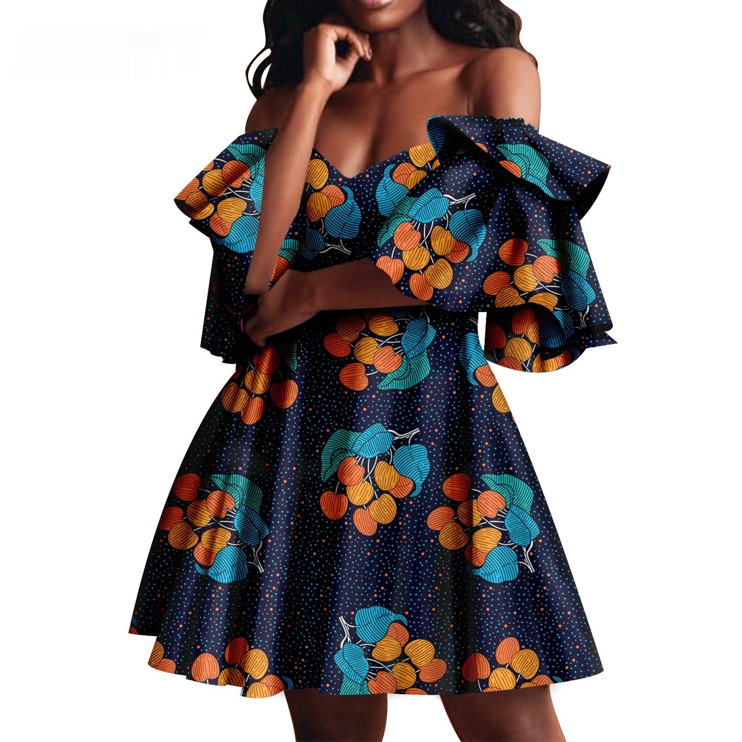 Robe de soirée pour femmes d'été africaine